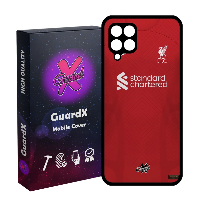 کاور گارد ایکس طرح لیورپول مدل Glass10468 مناسب برای گوشی موبایل سامسونگ Galaxy M32 4G/M22 4G/F22