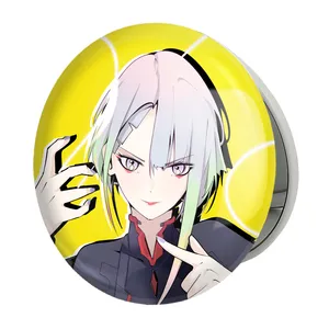 آینه جیبی خندالو طرح لوسی انیمه سایبرپانک مدل تاشو کد 23985 