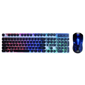 Limeide NEW GAMING-GTX300 Gaming Keyboard With Mouse, Membrane Switch, Full-Size, LED RGB Lighting