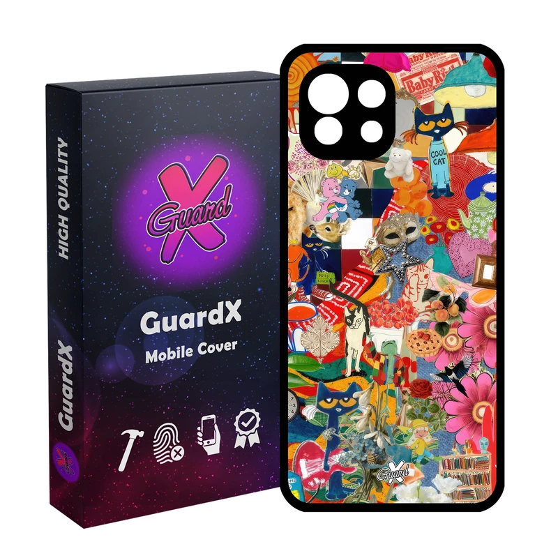 کاور گارد ایکس طرح کلاژ مدل Glass10576 مناسب برای گوشی موبایل شیائومی  MI 11 Lite