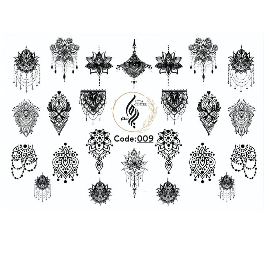 برچسب لنز ناخن رویاسنتر مدل 009