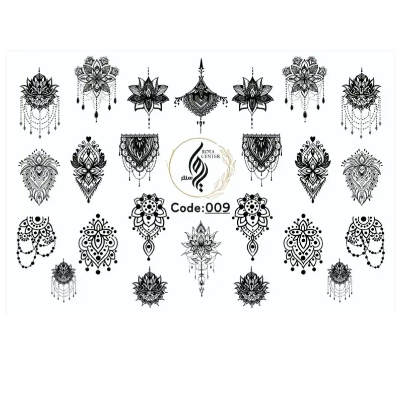 برچسب لنز ناخن رویاسنتر مدل 009