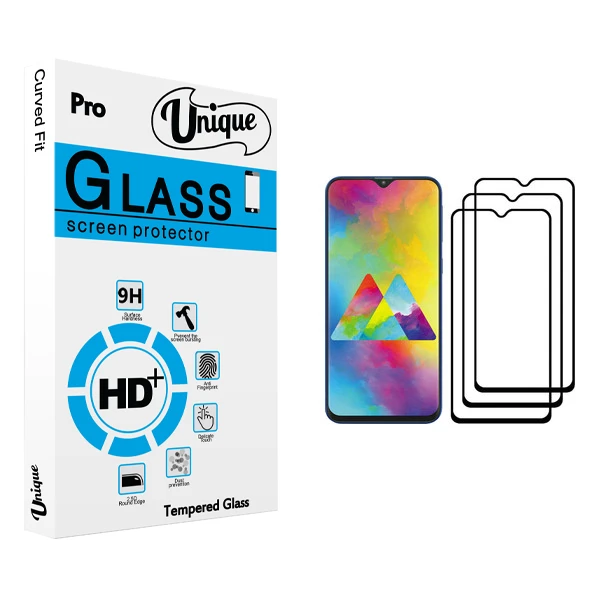 محافظ صفحه نمایش يونيک مدل +Clear مناسب برای گوشی موبایل سامسونگ Galaxy M20 بسته سه عددی