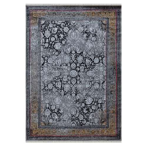 فرش ماشینی مدل افشان وینتیج زمینه فیلی