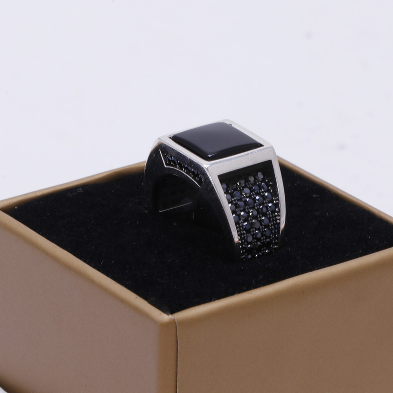 انگشتر نقره مردانه مدل GTA-501 انگشتر نقره مردانه مدل GTA-501