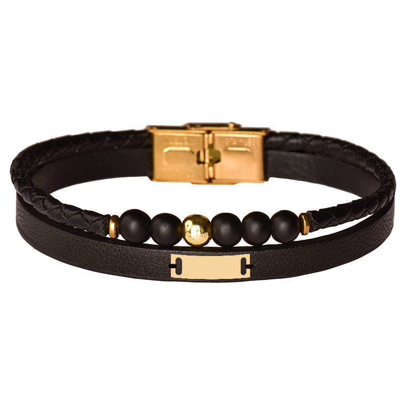 دستبند طلا 18 عیار مردانه کرابو طرح هندسی مدل Kr102415 دستبند طلا 18 عیار مردانه کرابو طرح هندسی مدل Kr102415