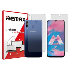 Remax HyGEL transparent display screen protector suitable for Samsung Galaxy M30 mobile phones along with the back of the phone