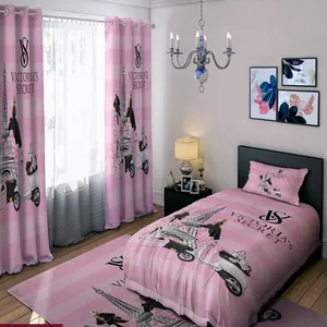 سرویس خواب مدل دخترانه کد ۰۹۶۹ یک نفره ۴ تکه