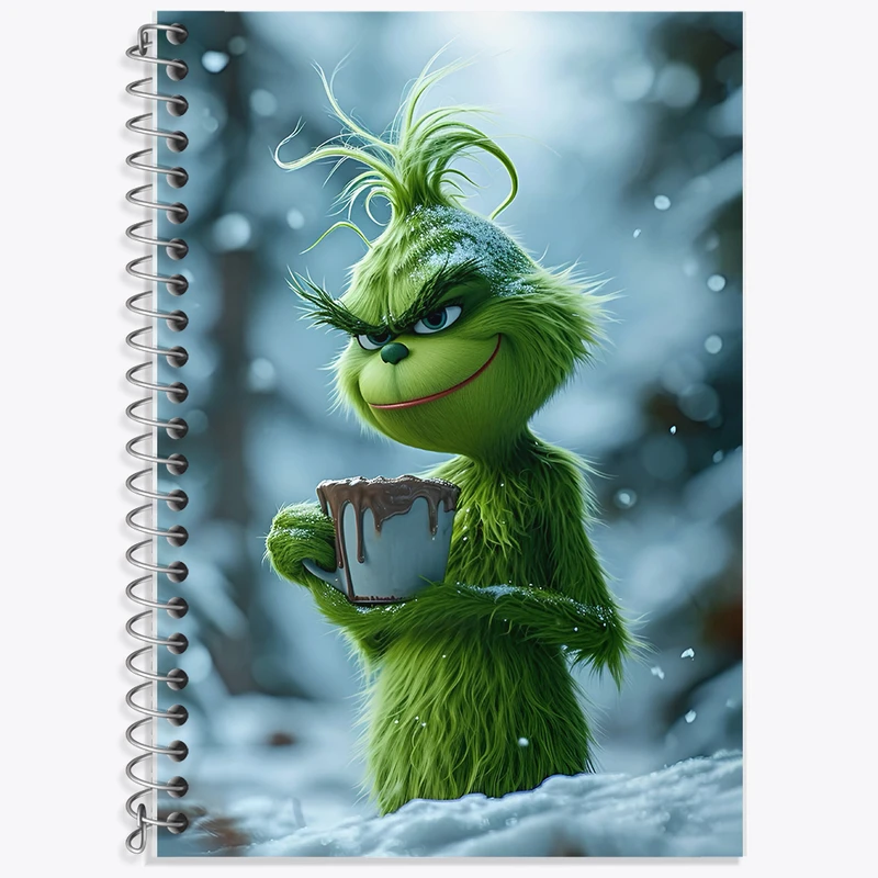 دفتر لغت 50 برگ خندالو طرح گرینچ (The Grinch) کد F6245