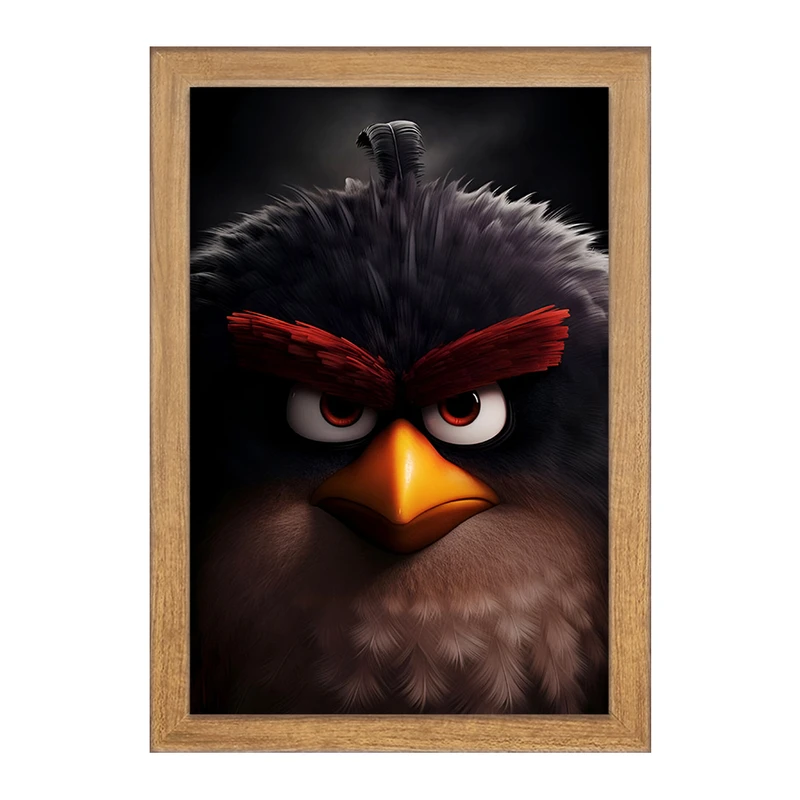 تابلو خندالو مدل پرندگان خشمگین (Angry Birds) کد F5524