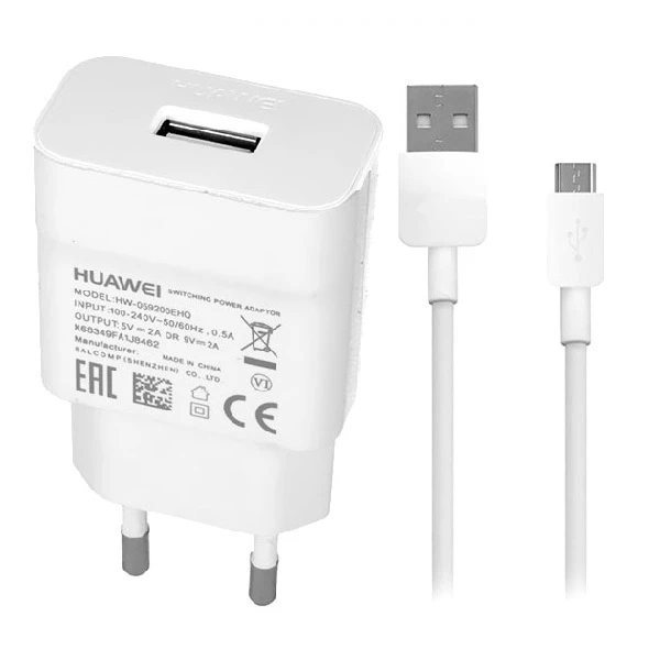 شارژر دیواری مدل HW-059200EHQ به همراه کابل تبدیل microusb