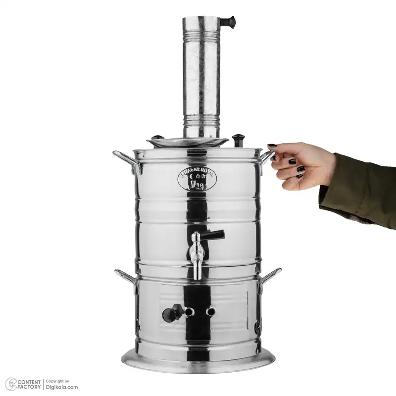 سماور زغالی رویال مدل 5L گنجایش 5 لیتر