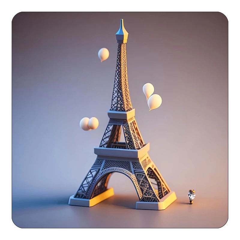 مگنت کاکتی طرح پاریس Paris مدل mp56683