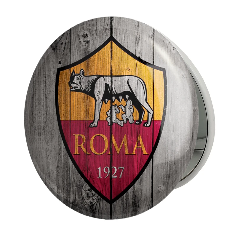 آینه جیبی خندالو طرح باشگاه آ اس رم A.S.Roma مدل تاشو کد 2067 