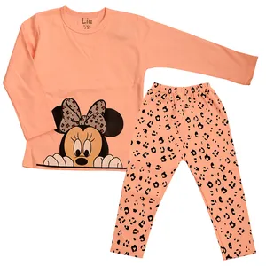 ست تی شرت و شلوار دخترانه مدل مینی موس
