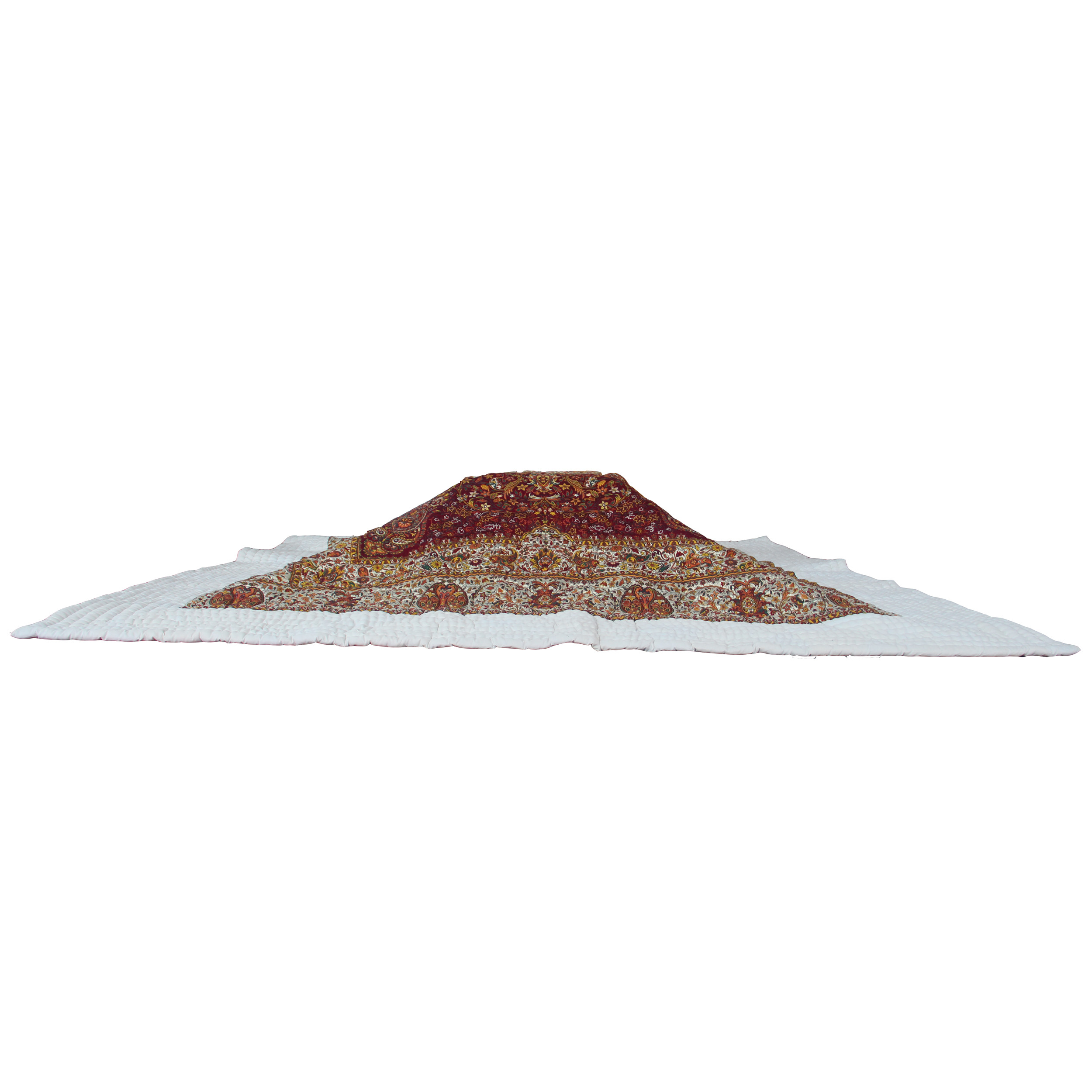 لحاف کرسی مدل ترمه خاتون کد 132 سایز 350x350 سانتی متر