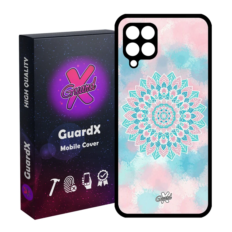 کاور گارد ایکس طرح ماندالا مدل Glass10065 مناسب برای گوشی موبایل سامسونگ Galaxy A12