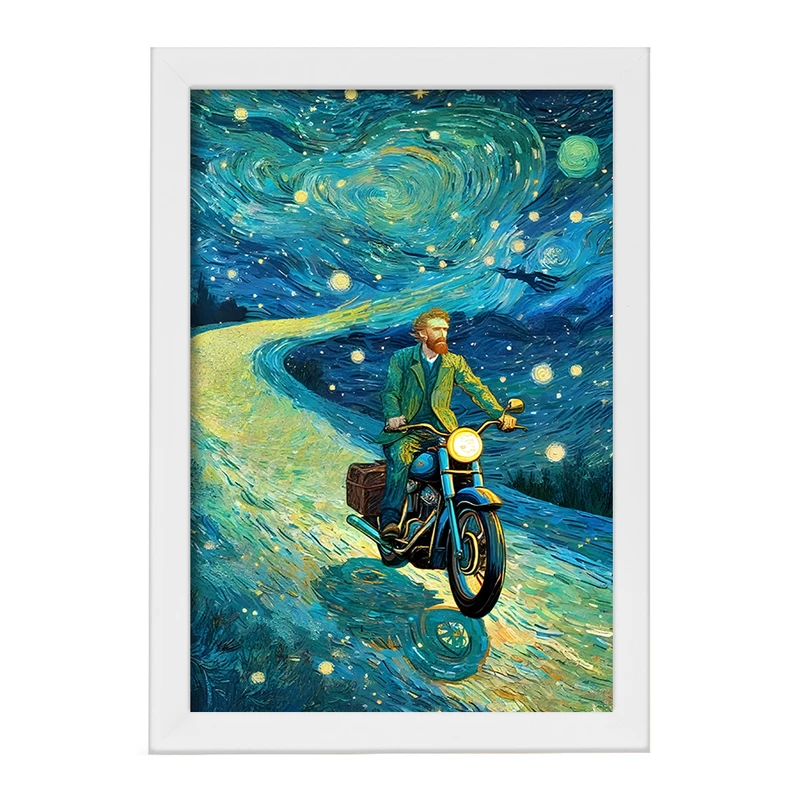 تابلو خندالو مدل ونسان ونگوگ کد F8799