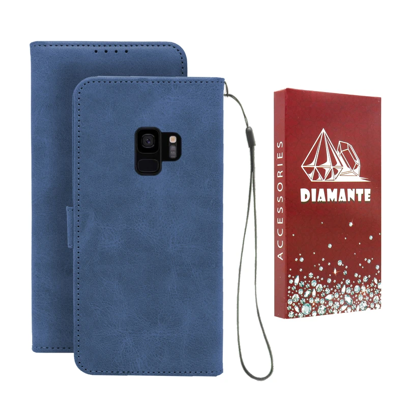 کیف کلاسوری دیامانته مدل Scusa Rd مناسب برای گوشی موبایل سامسونگ Galaxy S9 به همراه بند آویز
