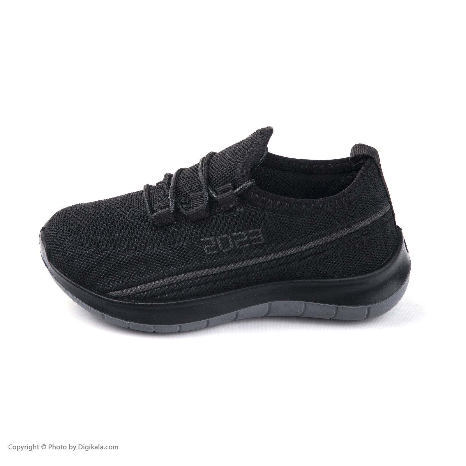 کفش مخصوص پیاده روی پسرانه شیما مدل بافتی 2023 رنگ مشکی -  - 4