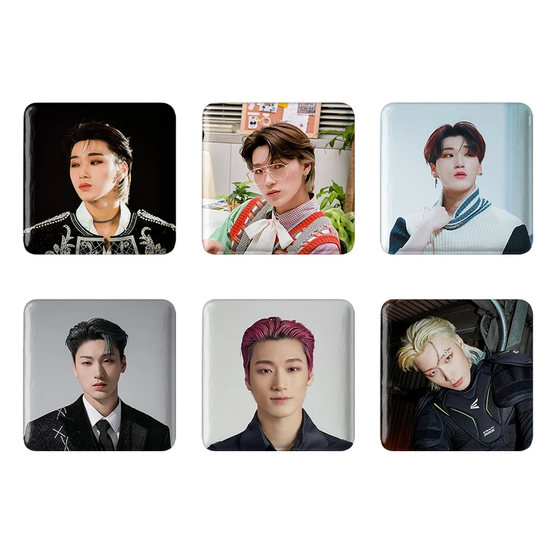 مگنت خندالو طرح سان گروه ایتیز ATEEZ کد 1274A مجموعه 6 عددی