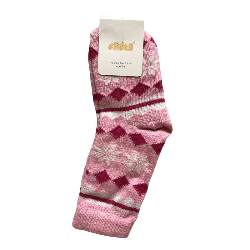 جوراب دخترانه مدل پشمی apb