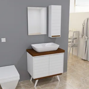 ست کابینت و روشویی مدل lux1164 به همراه آینه و باکس