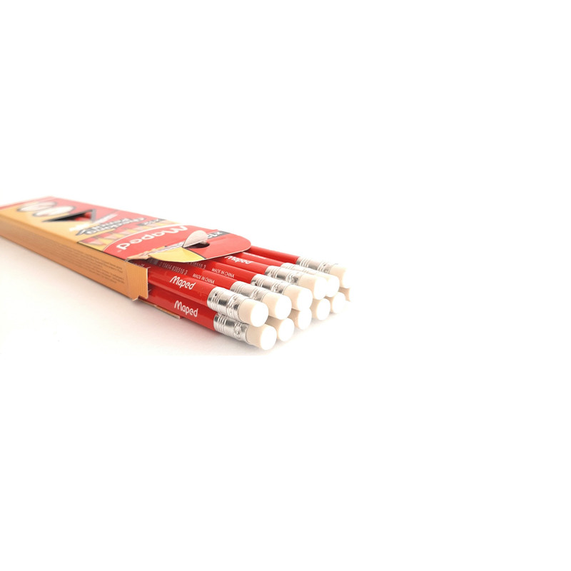 مداد قرمز مپد مدل Checking Pencil بسته 5 عددی مداد قرمز مپد مدل Checking Pencil بسته 5 عددی