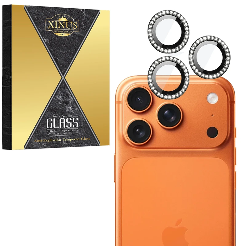 محافظ لنز دوربین ژینوس مدل RINX مناسب برای گوشی موبایل اپل iPhone 17 Pro 