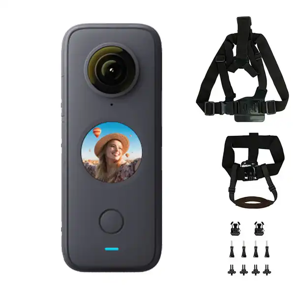 دوربین فیلم برداری ورزشی اینستا 360 مدل ONE X2 RUN BUNDEL به همراه لوازم جانبی