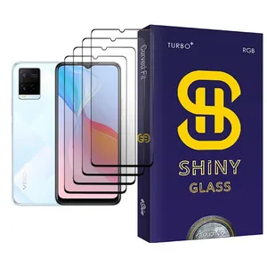 Atouchbo Shiny Glass4 Ceramics Screen Protector For  Y21 Pack Of 4