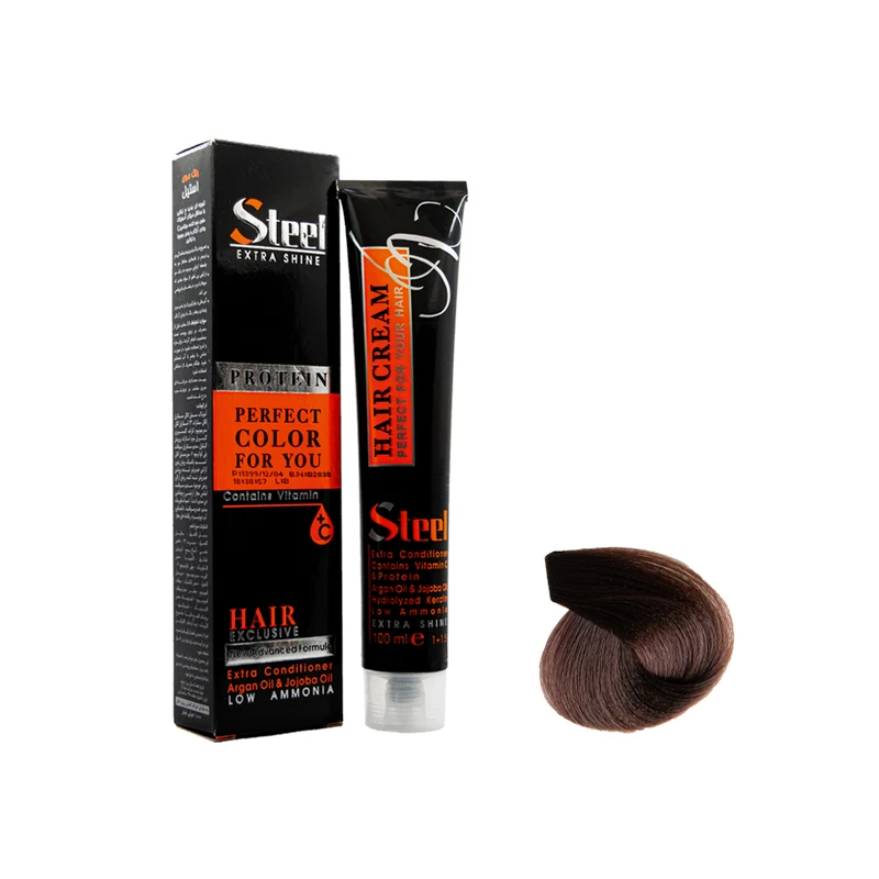 رنگ مو استیل مدل Professional شماره 4.75 حجم 100 میلی لیتر رنگ فندقی تیره