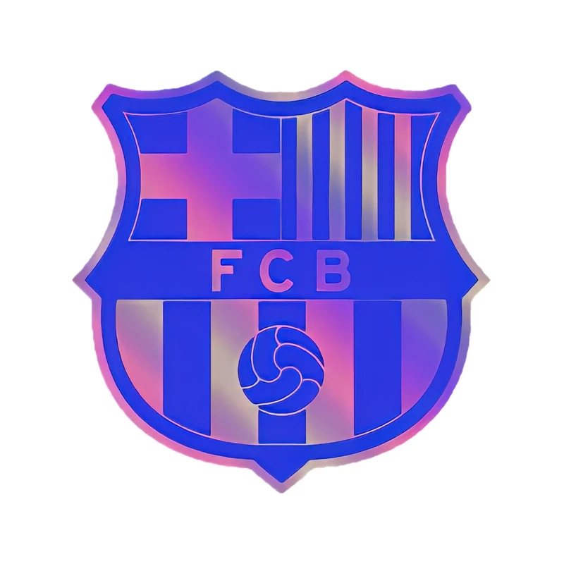 استیکر پارچه و لباس پاد آفرین مدل فوتبالی بارسلونا کد 4238