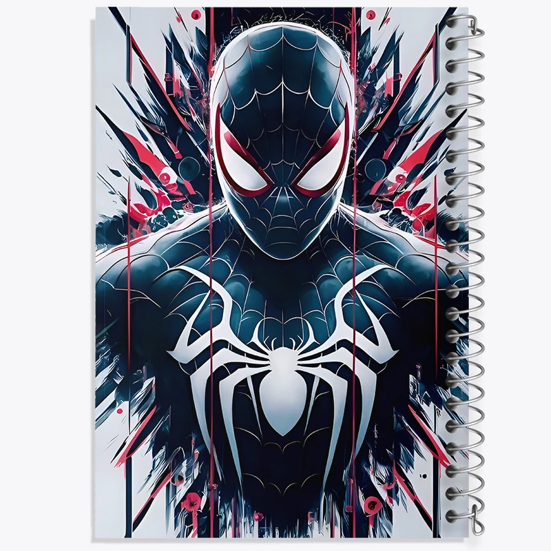 دفتر ژورنال نویسی 50 برگ خندالو مدل نقطه ای طرح مرد عنکبوتی (Spider Man) کد F6922