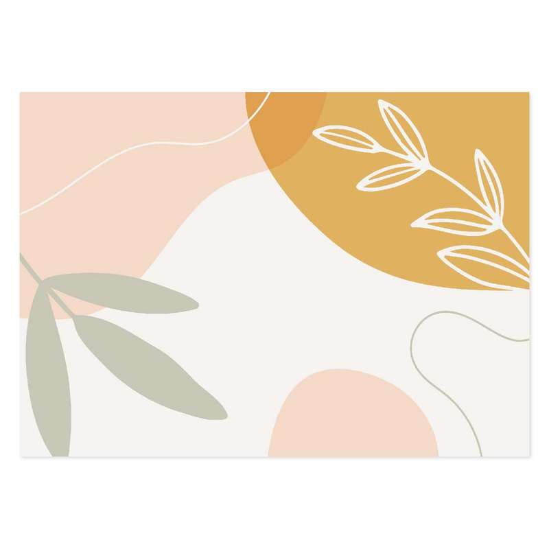 زیربشقابی شمسه نگار مدل پاییزی مجموعه شش عددی