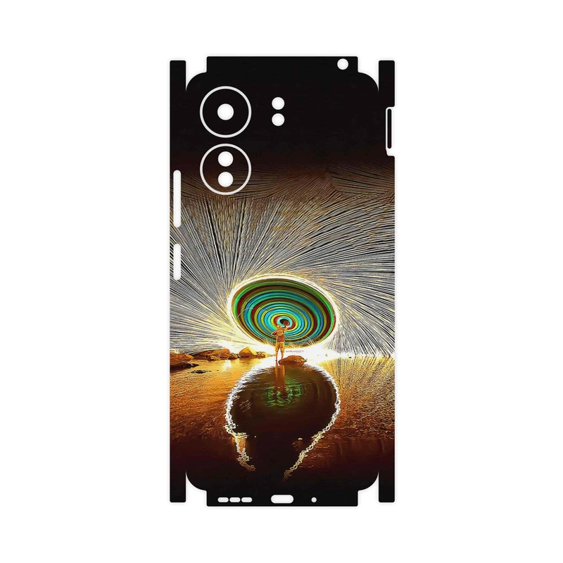 برچسب پوششی ماهوت مدل Night Light Fountain-FullSkin مناسب برای گوشی موبایل شیائومی Redmi 13C