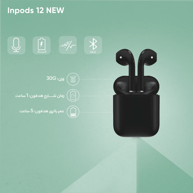 هندزفری بلوتوثی مدل inpods 12 NEW عکس شماره 9