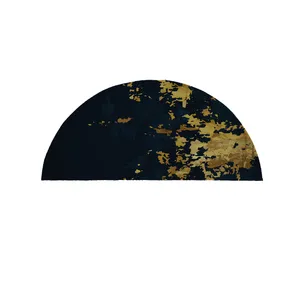 پادری مدل نیم دایره طرح کلاسیک برگ طلایی کد 8957 سایز 90×45 سانتی