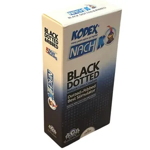کاندوم خاردار ناچ کدکس مدل Black Dotted بسته 12