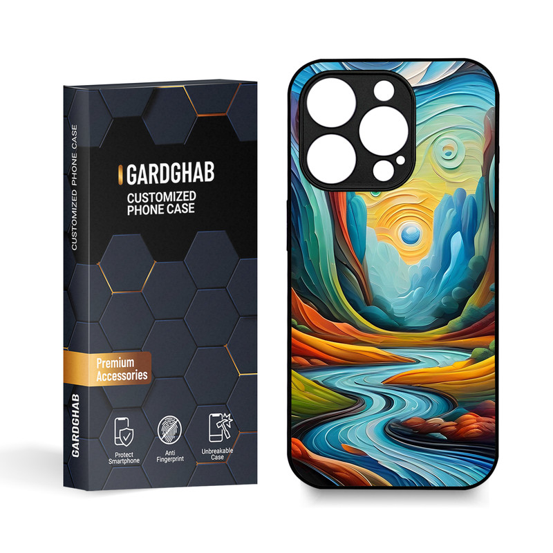  کاور گارد قاب مدل هنری مناسب برای گوشی موبایل اپل iPhone 15 Pro