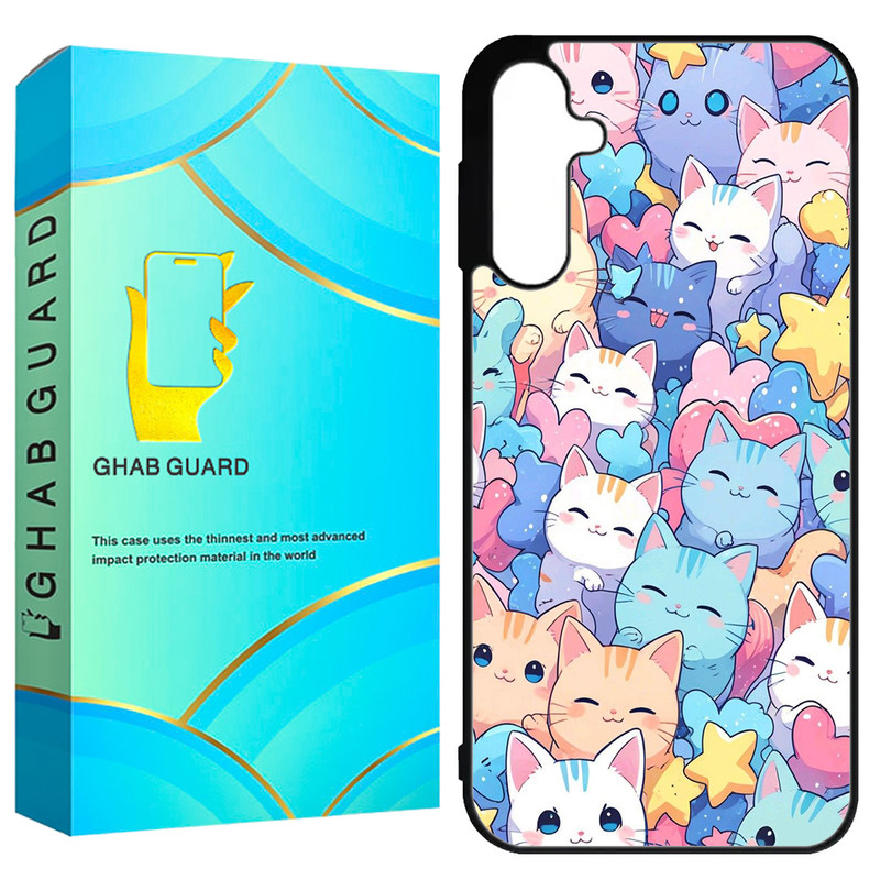 کاور قاب گارد طرح گربه مدل GCHPA55 مناسب برای گوشی موبایل سامسونگ Galaxy A55 5G