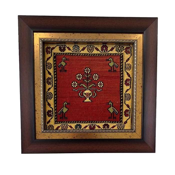 تابلو فرش دستباف مدل گلبافه