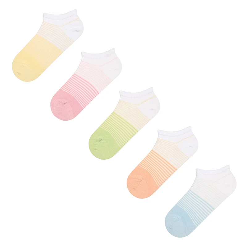 جوراب ساق کوتاه زنانه مدل PEN6OX بسته 5 عددی