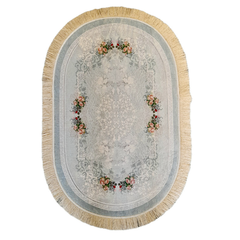 فرش پارچه ای مدل بیضی کد A11