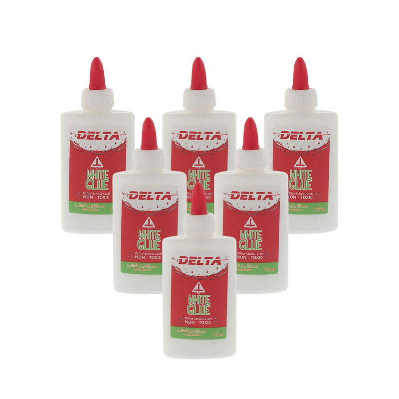 چسب چوب دلتا مدل تحریر حجم 110 میلی لیتر بسته 6 عددی چسب چوب دلتا مدل تحریر حجم 110 میلی لیتر بسته 6 عددی