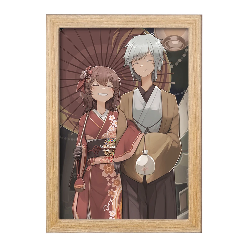 تابلو خندالو مدل بل و لیلی انیمه دانماچی کد 33516