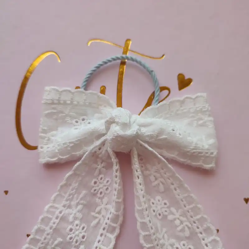 کش مو زنانه مدل پاپیون  خامه دوزی