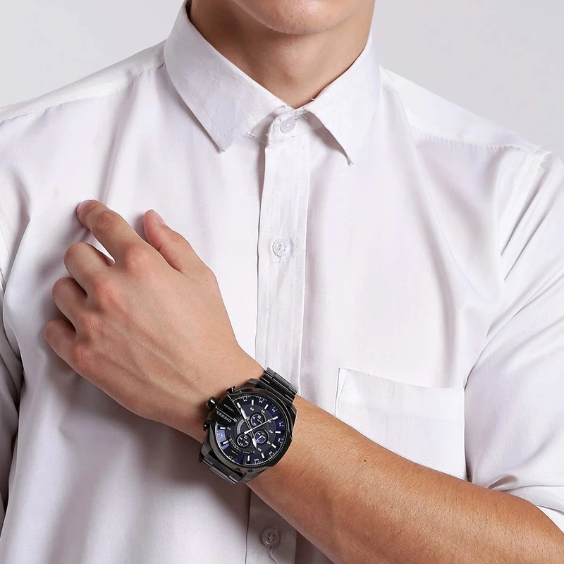 ساعت مچی عقربهای مردانه مدل سه موتور فعال کورنوگرافMb ساعت مچی عقربهای مردانه مدل سه موتور فعال کورنوگرافMb