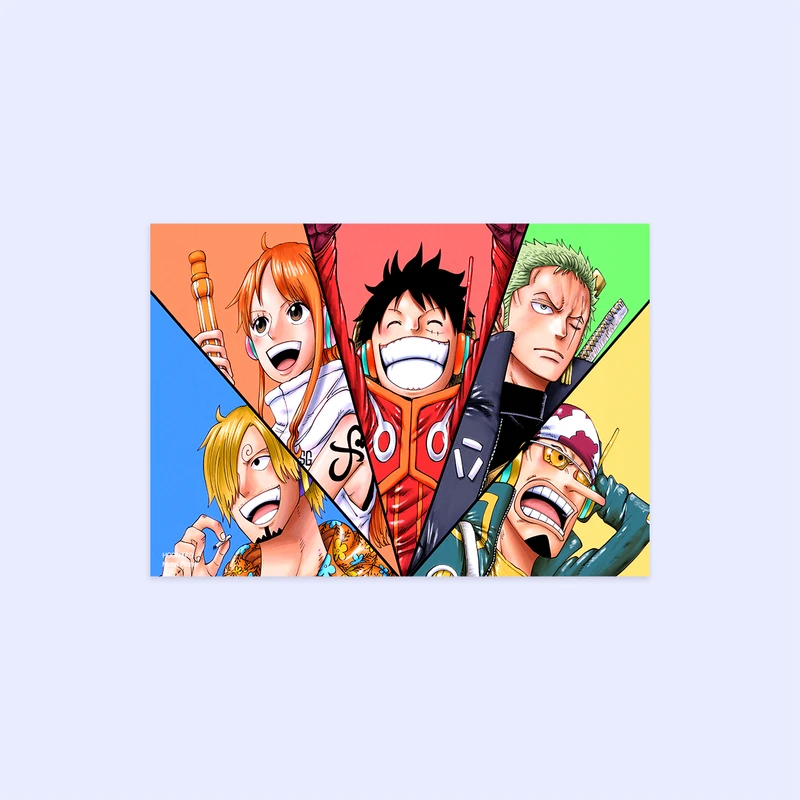 پوستر هومرو مدل فلزی طرح انیمه وان پیس کد PS1355