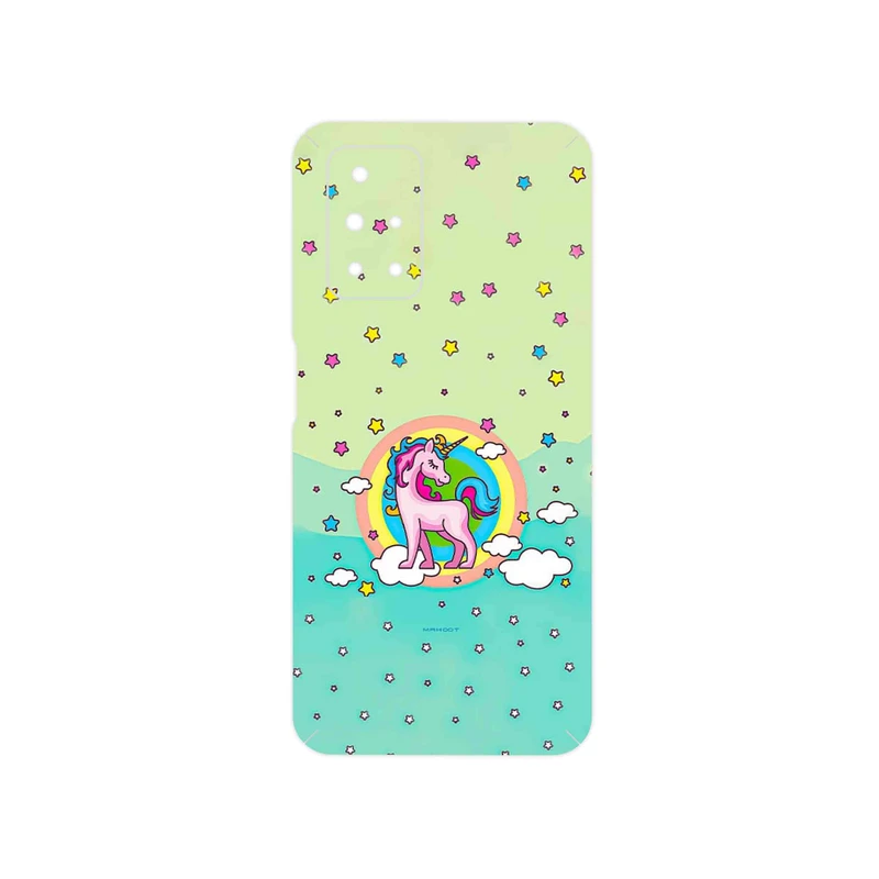 برچسب پوششی ماهوت مدل Rainbow unicorn adventure مناسب برای گوشی موبایل شیائومی Redmi 10 Prime
